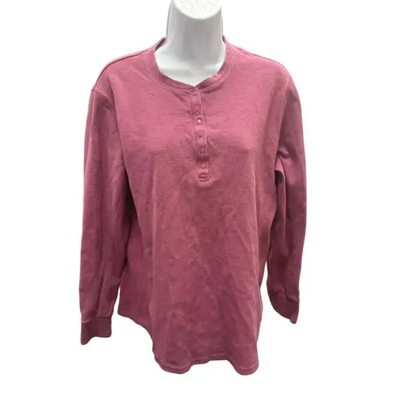 Duluth Trading Men’s L Shirt Long Sleeves Red button Snap work - Picture 1 of 5